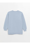 Crew Neck Printed Long Sleeve Women's Sweatshirt Tunic (S4) - 7
