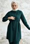Front Tie Double Set - Emerald Green - 3