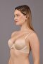 Women's Lotus Laser Cut Push-Up Nude Bra336045 - 2