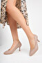 Genuine Leather Mink Women's Heeled Leather Shoes Shn-0224 - 2
