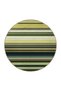 Green Mixed Color Straight Striped Patterned Woven Base Carpet 4216 - 2
