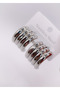 Steel Earrings Four Rows Earrings Curved Earrings Hoop Earrings