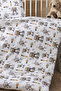 100% Natural Cotton Akfil Fabric Robot Baby Bedding Set - 4