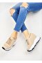 Women's Platform Heel Knitted Athletic Shoes - 2
