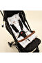 Muslin Baby Stroller Cushion Brown Cars