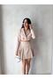 CROP JACKET GOLD BUTTON HALF BATTERY DETAIL SKIRT SET - 3