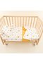 Baby Muslin Duvet Cover Set (Duvet Cover, Pillowcase, Elastic Sheet, Blanket) - Mustard - Lion - 7