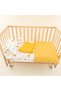 Baby Muslin Duvet Cover Set (Duvet Cover, Pillowcase, Elastic Sheet, Blanket) - Mustard - Lion - 8
