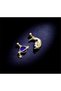 World Astronaut and Moon Detailed Double Earring Set - 3