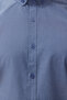 Navy Blue Slim Fit Short Sleeve Shirt - TMNSS24GO00065 - 2