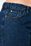 Indigo Yüksek Bel Geniş Paça Comfort/Orta Esnek Büyük Beden Wide Leg Jeans TBBAW23CJ00020 - 5