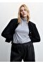 Leather Look Elastic Waist Trousers - 8