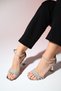 MONICA Silver Stone Women's Thin Heeled Evening Dress Shoes - 2