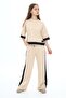 Girl's 100% Cotton Oversize Half Sleeve Top and Bottom Tracksuit Set - 5