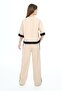 Girl's 100% Cotton Oversize Half Sleeve Top and Bottom Tracksuit Set - 4