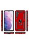 Case for Samsung Galaxy A34 Case Dual Layer Polycarbonate Protection and Magnetic Holder Stand Ring - 6