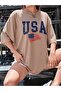 USA America Printed Oversize T-shirt Casual Boyfirend