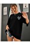 Tiny Heart Printed Women's Oversize Salas T-shirt Boyfriend