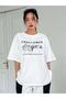 Λευκό μπλουζάκι Oversize Challenge Printed