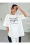 Λευκό μπλουζάκι Oversize Challenge Printed - 5