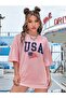 USA America Printed Oversize T-shirt Casual Boyfirend - 2