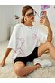 Teddy Bear Printed Women's Oversize T-shirt Casual Boyfirend