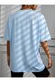 Love Yourself Printed Baby Blue Oversize T-shirt Casual Boyfirend - 3