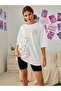 Teddy Bear Printed Women's Oversize T-shirt Casual Boyfirend - 3