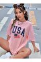 USA America Printed Oversize T-shirt Casual Boyfirend - 3