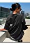 Women's Cherish Time Effect Printed Oversize Casual T-shirt Boyfriend - 3