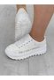 Women's Bridal Shoes Sports Applique White Lace Extremely Comfortable Evening Dress Sneakers - 2