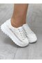 Women's Bridal Shoes Sports Applique White Lace Extremely Comfortable Evening Dress Sneakers - 4