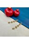Women's Steel Dangle Gold Earrings - 3