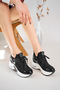 Women's Stone Detail Hidden Wedge Heel Sneakers