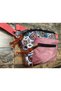 Rez Ethnic Authentic Bohemian Waist Bag Daily Travel Usable Large Volume Pink Color - 2