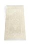 Luxury Light color ottoman chenille prayer mat with rosary gift,patterned fringed pocketing taffeta prayer mat