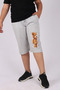 Boy's Robotic Teddy Bear Print Detailed Pocket Shorts/Capri - 2