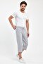 Men's Gray Bermuda Knee Length Capri Long Shorts with Side Pockets and Adjustable Elastic Waist - 4
