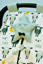 Organic Cotton Stroller Cover and Cushion with Smiling Face and Stars, 2 Pieces - 3