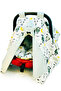 Organic Cotton Stroller Cover and Cushion with Smiling Face and Stars, 2 Pieces