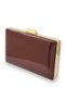Burgundy Color Mirror Patent Leather Evening Dress Bag Evening Bag Henna Wedding Engagement Prom Invitation - 2