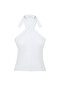 Beyaz Boyundan Bağlamalı Fitted/Vücuda Oturan Esnek Örme Bluz TWOSS24BZ00459 - 7