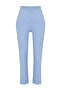 Light Blue Cigarette Fit High Waist Ankle Length Woven Fabric Pants Twoss20Pl0515 - 8
