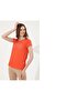 Women's Red Crew Neck T-Shirt - 3