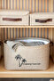 Jute In-Cabinet Laundry Children's Room Toy Organizer Folding Storage Basket Organizer 34x24x21 - 3