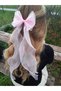 Women - Girls Long Tulle Bow Buckle Ribbon Curved Ribbon Buckle Clip - 4