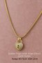 Steel Necklace - Zircon Stone Lock Heart Snake Chain Non-Tarnish Colorfast Steel Necklace 40+5cm GL001 - 3