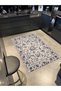 Ethnic Patterned Leafy Floral Woven Area Rug 4335 - 3