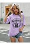 Tennessee Printed Women's Oversize Brown T-shirt - 2