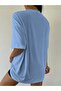 Over Thinking Printed Women's Salas Oversize Salas T-shirt Boyfriend - 3
